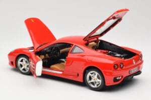 Ferrari 360 Modena レッド Bburago 1:18 3358 メタル - 画像 5/8