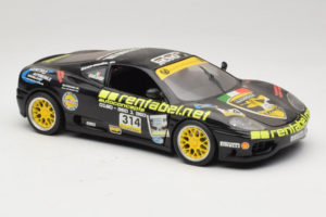 Ferrari 360 Modena Rentabel #314 Gagliardi ブラック Bburago 1:18 3378-B1 メタル - 画像 6/8