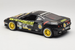 Ferrari 360 Modena Rentabel #314 Gagliardi ブラック Bburago 1:18 3378-B1 メタル - 画像 7/8