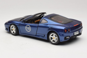 Ferrari 360 Modena Targa リミテッドエディション 333台 パープルメタリック Bburago 1:18 3348-F1 メタル - 画像 7/8