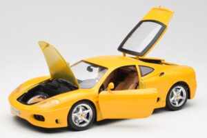 Ferrari 360 Modena イエロー Bburago 1:18 3368 メタル - 画像 2/8