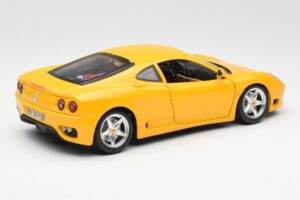 Ferrari 360 Modena イエロー Bburago 1:18 3368 メタル - 画像 3/8