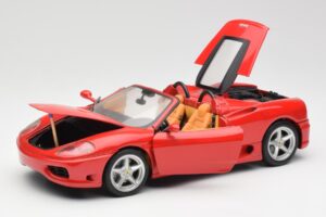 Ferrari 360 Spider レッド Hot Wheels 1:18 FER129 メタル - 画像 2/8