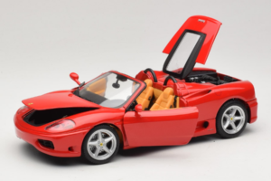 Ferrari 360 Spider レッド Hot Wheels 1:18 27774-M1 メタル - 画像 2/8