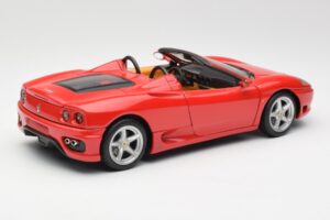 Ferrari 360 Spider レッド Hot Wheels 1:18 FER129 メタル - 画像 3/8