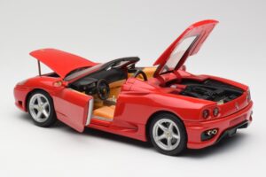 Ferrari 360 Spider レッド Hot Wheels 1:18 FER129 メタル - 画像 5/8
