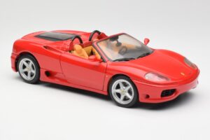 Ferrari 360 Spider レッド Hot Wheels 1:18 FER129 メタル - 画像 6/8