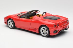 Ferrari 360 Spider レッド Hot Wheels 1:18 FER129 メタル - 画像 7/8