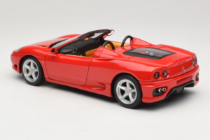 Ferrari 360 Spider レッド Hot Wheels 1:18 27774-M1 メタル - 画像 7/8