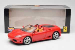 Ferrari 360 Spider レッド Hot Wheels 1:18 FER129 メタル - 画像 8/8