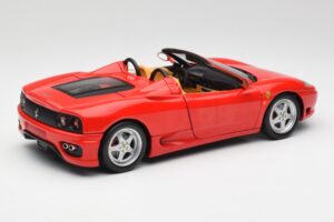 Ferrari 360 Spider レッド Hot Wheels 1:18 57310 メタル - 画像 3/8
