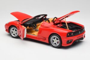 Ferrari 360 Spider レッド Hot Wheels 1:18 57310 メタル - 画像 5/8