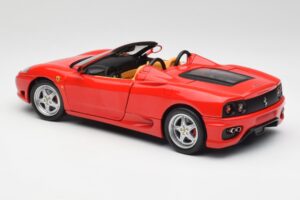 Ferrari 360 Spider レッド Hot Wheels 1:18 57310 メタル - 画像 7/8
