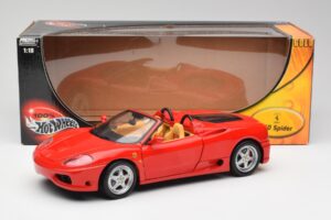 Ferrari 360 Spider レッド Hot Wheels 1:18 57310 メタル - 画像 8/8