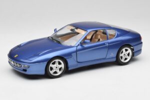 Ferrari 456 GT Blu Pozzi Bburago 1:18 3036-M3 メタル