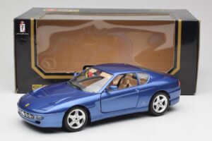 Ferrari 456 GT Blu Pozzi Bburago 1:18 3036-M3 メタル - 画像 8/8