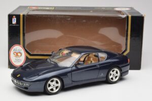 Ferrari 456 GT ブルー Bburago 1:18 3036 メタル - 画像 2/8