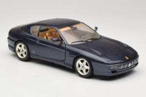 Ferrari 456 GT ブルー Bburago 1:18 3036-B1 メタル - 画像 6/8