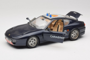 Ferrari 456 GT Carabinieri ブラック Bburago 1:18 3036-B3 メタル - 画像 2/8