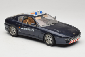 Ferrari 456 GT Carabinieri ブラック Bburago 1:18 3036-B3 メタル - 画像 6/8