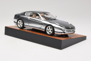 Ferrari 456 GT Chrome Silver Bburago 1:18 3746-R1 メタル - 画像 6/8