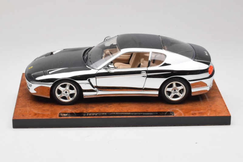Ferrari 456 GT Chrome Silver Bburago 1:18 3746-R1 メタル