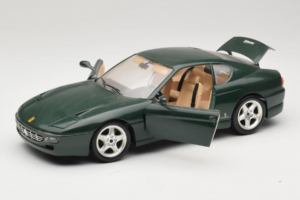 Ferrari 456 GT ダークグリーン Bburago 1:18 3046-GR1 メタル - 画像 2/8