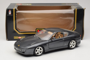 Ferrari 456 GT グレー メタリック Bburago 1:18 3036-G1 メタル - 画像 8/8
