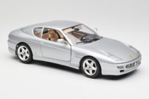 Ferrari 456 GT シルバー Bburago 1:18 3036-M2 メタル - 画像 6/8