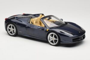 Ferrari 458 Italia Spider Dark Blue Metallic Hot Wheels 1:18 X5529 メタル - 画像 6/8