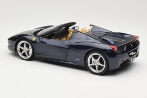 Ferrari 458 Italia Spider Dark Blue Metallic Hot Wheels 1:18 X5529 メタル - 画像 7/8