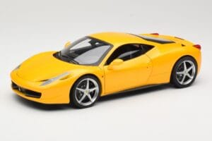 Ferrari 458 Italia イエロー Hot Wheels 1:18 P9894 メタル