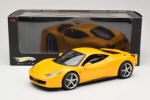 Ferrari 458 Italia イエロー Hot Wheels 1:18 P9894 メタル - 画像 8/8