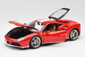 Ferrari 488 GTB レッド Bburago 1:18 18-76102 メタル - 画像 2/8
