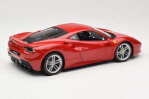 Ferrari 488 GTB レッド Bburago 1:18 18-16008 メタル - 画像 3/8