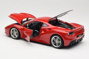 Ferrari 488 GTB レッド Bburago 1:18 18-16008 メタル - 画像 5/8