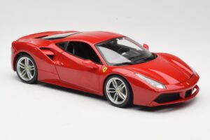 Ferrari 488 GTB レッド Bburago 1:18 18-16008 メタル - 画像 6/8