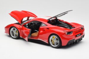 Ferrari 488 GTB レッド Bburago 1:18 18-76102 メタル - 画像 5/8