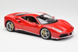 Ferrari 488 GTB レッド Bburago 1:18 18-76102 メタル - 画像 6/8