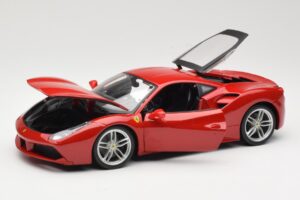 Ferrari 488 GTB レッド Bburago 1:18 18-16008 メタル - 画像 2/8