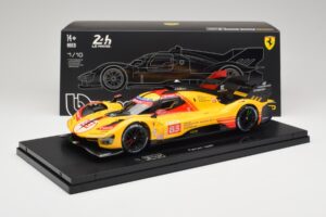 Ferrari 499P Hypercar AF Corse #83 R. Kubica / Y. Ye / R. Shwartzman 24 Hours of Le Mans 2024 Bburago 1:18 18-16313-83-VET メタ - 画像 9/9