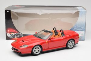 Ferrari 550 Barchetta Pininfarina レッド Bburago 1:18 327660 メタル - 画像 8/8