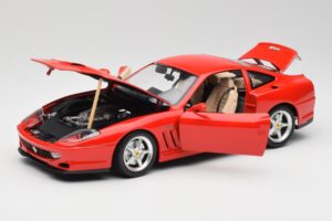 Ferrari 550 Maranello レッド Bburago 1:18 3064 メタル - 画像 2/8