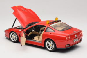 Ferrari 550 Maranello Safety Car Rosso Corsa Bburago 1:18 3064-P1 メタル - 画像 5/8