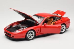 Ferrari 575M Maranello レッド Hot Wheels 1:18 54937 メタル - 画像 2/8