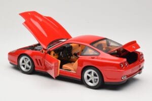 Ferrari 575M Maranello レッド Hot Wheels 1:18 54937 メタル - 画像 5/8