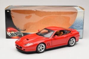 Ferrari 575M Maranello レッド Hot Wheels 1:18 54937 メタル - 画像 8/8