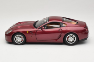 Ferrari 599 GTB Fiorano ダークレッド Hot Wheels 1:18 M1200 メタル - 画像 4/8