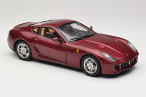 Ferrari 599 GTB Fiorano ダークレッド Hot Wheels 1:18 M1200 メタル - 画像 6/8