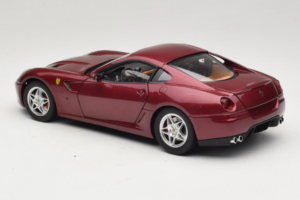 Ferrari 599 GTB Fiorano ダークレッド Hot Wheels 1:18 M1200 メタル - 画像 7/8